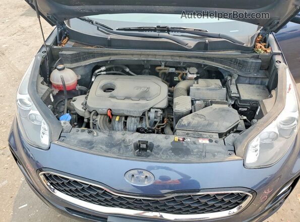 KNDPMCAC0M7886136 2021 KIA SPORTAGE Blue Engine compartment view