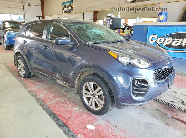 KNDPMCAC1H7122981 2017 KIA SPORTAGE Синий Передняя правая четверть