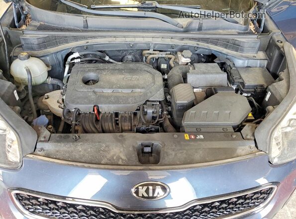 KNDPMCAC1H7122981 2017 KIA SPORTAGE Синий Вид задней части салона