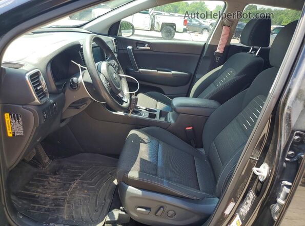 KNDPMCAC1K7613137 2019 KIA SPORTAGE Black Front interior view