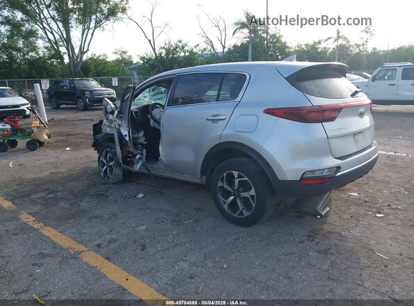 KNDPMCAC1M7917653 2021 KIA SPORTAGE Silver Trasero izquierdo