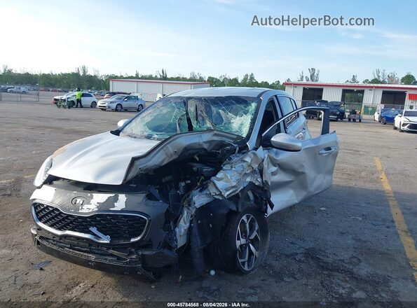 KNDPMCAC1M7917653 2021 KIA SPORTAGE Silver Vista frontal