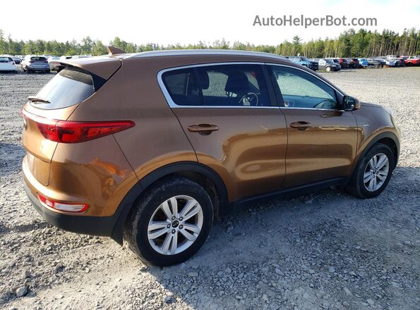 KNDPMCAC2H7124772 2017 KIA SPORTAGE Золотой Задняя правая четверть