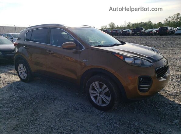KNDPMCAC2H7124772 2017 KIA SPORTAGE Золотой Передняя правая четверть
