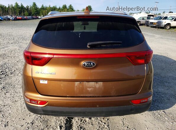 KNDPMCAC2H7124772 2017 KIA SPORTAGE Золотой Вид сзади