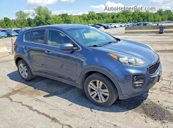 KNDPMCAC2H7278186 2017 KIA SPORTAGE Blue Delantero derecho