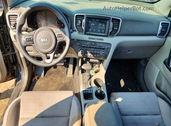 KNDPMCAC2K7516058 2019 KIA SPORTAGE Black Առջևի վահանակի տեսք