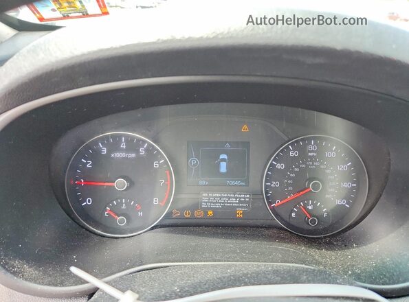 KNDPMCAC2K7542899 2019 KIA SPORTAGE Gray Սարքավորումների վահանակի տեսք