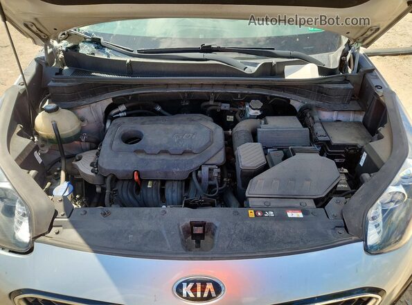 KNDPMCAC2M7865871 2021 KIA SPORTAGE Silver ძრავის განყოფილების ხედი