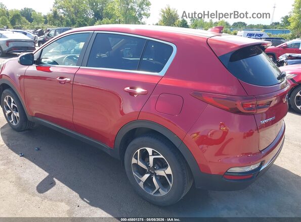 KNDPMCAC2M7882282 2021 KIA SPORTAGE Red Trasero izquierdo