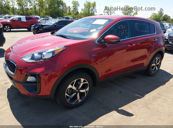 KNDPMCAC2M7882282 2021 KIA SPORTAGE Red Vista tres cuartos delantera izquierda