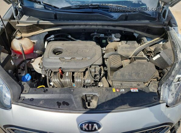 KNDPMCAC2M7883299 2021 KIA SPORTAGE Silver Widok komory silnika
