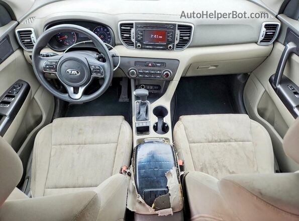 KNDPMCAC3H7178789 2017 KIA SPORTAGE White წინა პანელის ხედი