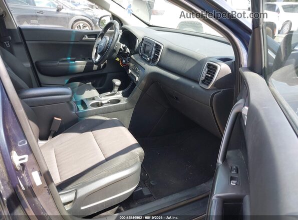 KNDPMCAC3H7202718 2017 KIA SPORTAGE Blue წინა სალონის ხედი
