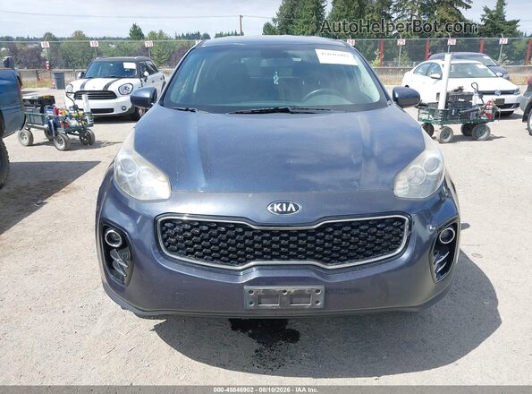 KNDPMCAC3H7202718 2017 KIA SPORTAGE Blue წინა პანელის ხედი