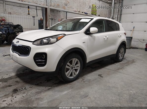 KNDPMCAC3J7473056 2018 KIA SPORTAGE White Vista tres cuartos delantera izquierda