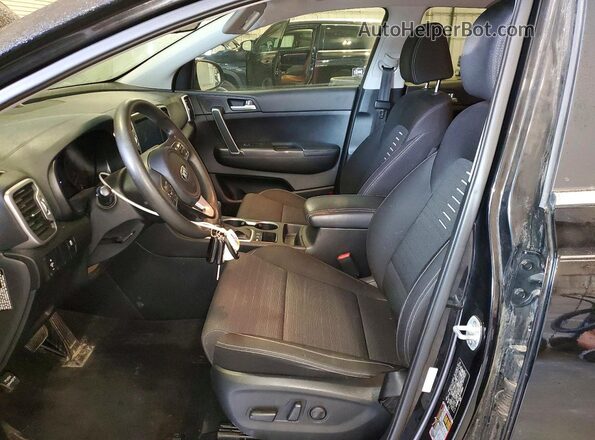 KNDPMCAC3K7530809 2019 KIA SPORTAGE Black Widok wnętrza z przodu