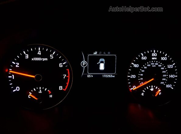 KNDPMCAC3K7530809 2019 KIA SPORTAGE Black Widok zestawu wskaźników