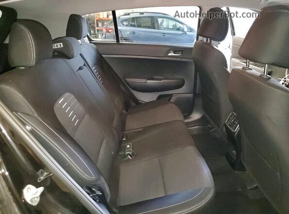 KNDPMCAC3K7530809 2019 KIA SPORTAGE Black Widok wnętrza z tyłu
