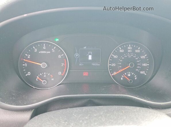 KNDPMCAC3K7575801 2019 KIA SPORTAGE Blue Вид щитка приладів