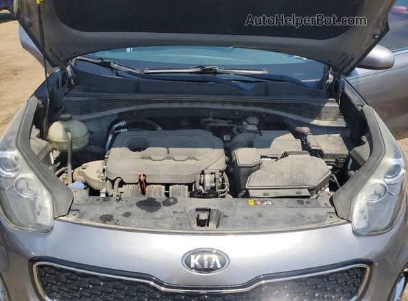 KNDPMCAC4H7064316 2017 KIA SPORTAGE Серый Вид подкапотного пространства