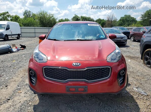 KNDPMCAC4H7232861 2017 KIA SPORTAGE Maroon Vista frontal