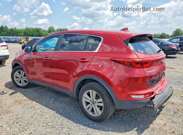 KNDPMCAC4H7232861 2017 KIA SPORTAGE Maroon Trasero izquierdo