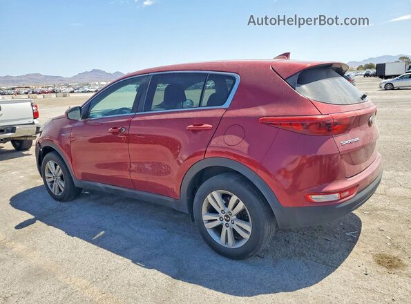 KNDPMCAC4H7257789 2017 KIA SPORTAGE Red Հետևի ձախ