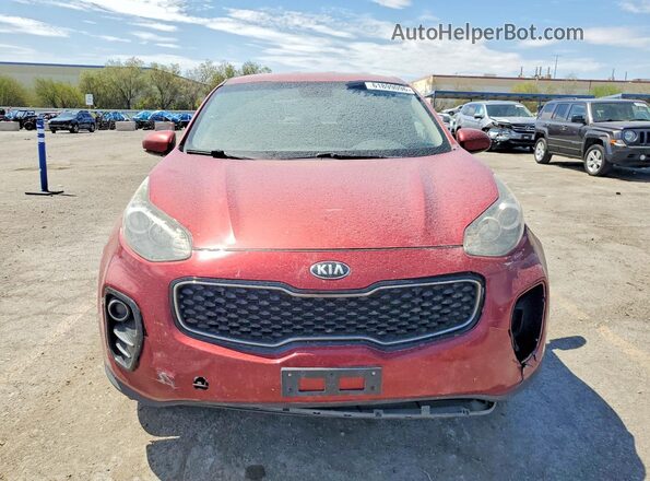 KNDPMCAC4H7257789 2017 KIA SPORTAGE Red Դիմացի տեսք