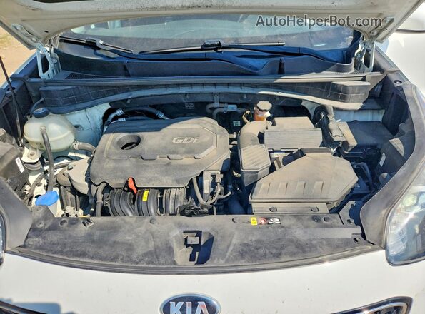 KNDPMCAC4K7523075 2019 KIA SPORTAGE White ძრავის განყოფილების ხედი