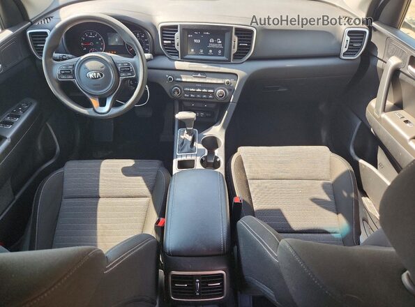 KNDPMCAC4K7523075 2019 KIA SPORTAGE White წინა პანელის ხედი
