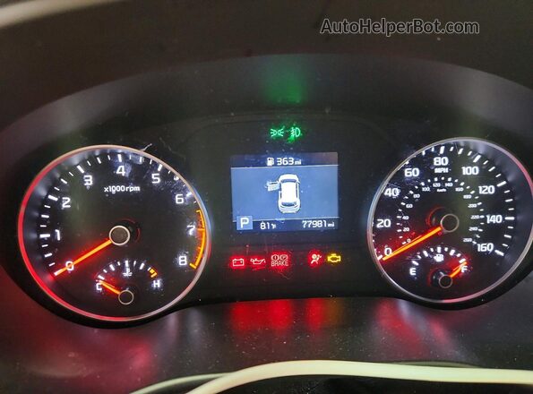 KNDPMCAC4L7636221 2020 KIA SPORTAGE White Instrument cluster view