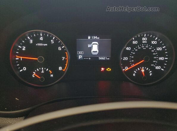 KNDPMCAC4L7724685 2020 KIA SPORTAGE Maroon Instrument cluster view