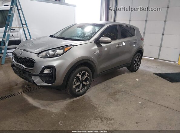 KNDPMCAC4M7943177 2021 KIA SPORTAGE Silver წინა მარცხენა ხედი სამი მეოთხედიდან