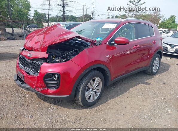 KNDPMCAC5H7169382 2017 KIA SPORTAGE Red Przód lewy