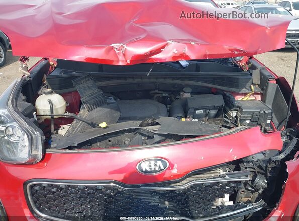 KNDPMCAC5H7169382 2017 KIA SPORTAGE Red Widok z tyłu
