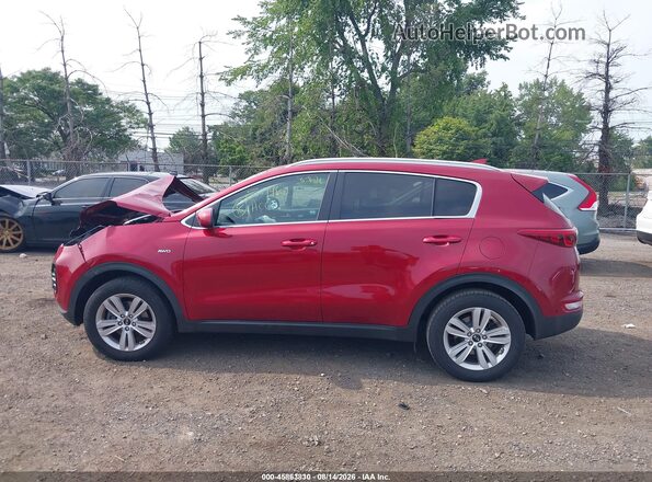 KNDPMCAC5H7169382 2017 KIA SPORTAGE Red Widok wnętrza z tyłu