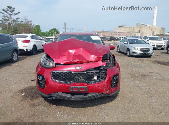 KNDPMCAC5H7169382 2017 KIA SPORTAGE Red Widok deski rozdzielczej