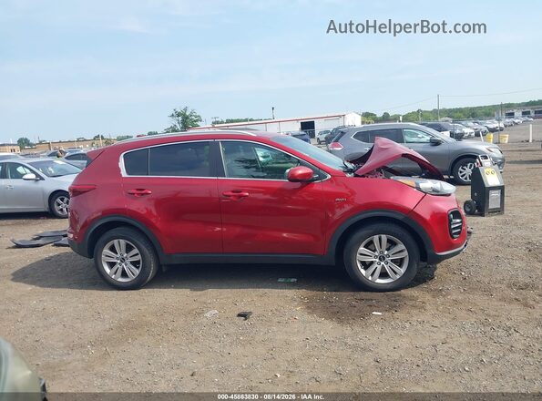KNDPMCAC5H7169382 2017 KIA SPORTAGE Red Widok zestawu wskaźników