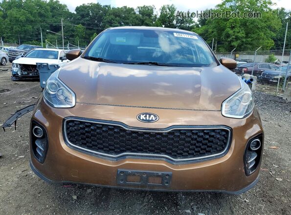 KNDPMCAC5H7186635 2017 KIA SPORTAGE Brown Widok z przodu