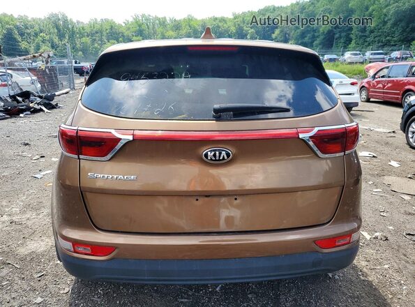 KNDPMCAC5H7186635 2017 KIA SPORTAGE Brown Widok z tyłu