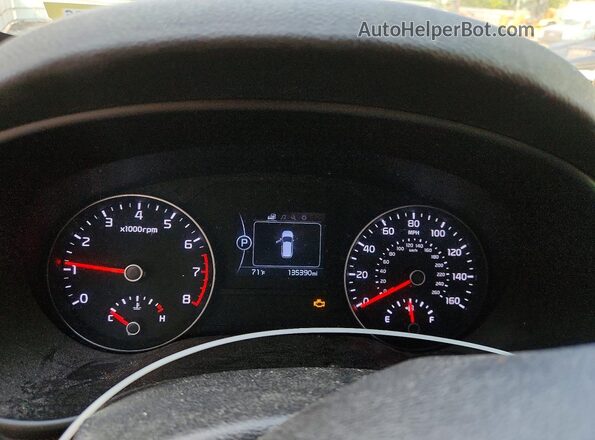 KNDPMCAC5H7261544 2017 KIA SPORTAGE Blue Սարքավորումների վահանակի տեսք