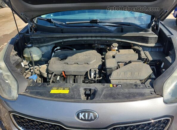 KNDPMCAC5J7308349 2018 KIA SPORTAGE Gray უკანა სალონის ხედი