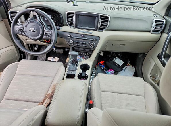KNDPMCAC5K7597069 2019 KIA SPORTAGE Blue Vista del salpicadero