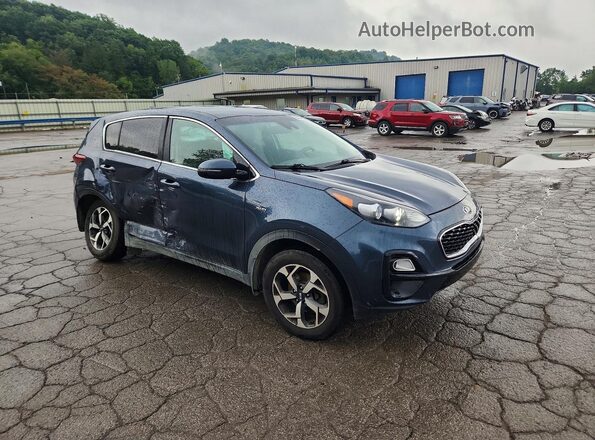KNDPMCAC5L7705966 2020 KIA SPORTAGE Blue Przód prawy