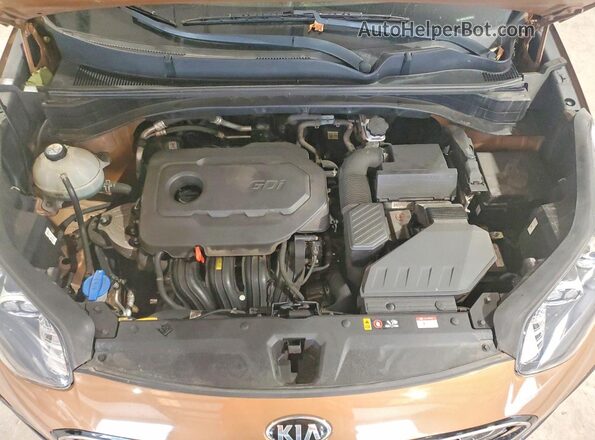 KNDPMCAC5L7707412 2020 KIA SPORTAGE Brown Widok komory silnika