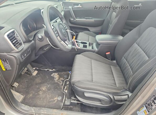 KNDPMCAC5M7879361 2021 KIA SPORTAGE Gray Widok wnętrza z przodu