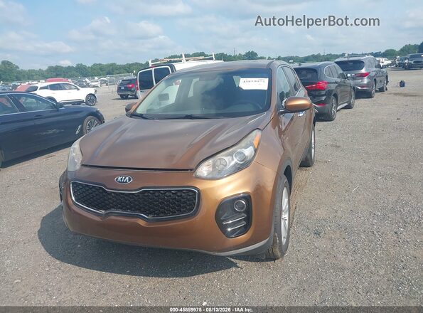 KNDPMCAC6H7120708 2017 KIA SPORTAGE Dark Brown Widok zestawu wskaźników