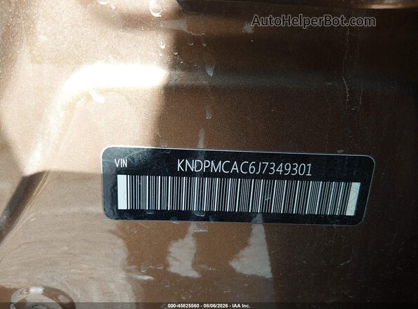 KNDPMCAC6J7349301 2018 KIA SPORTAGE Tan Вид підкапотного простору