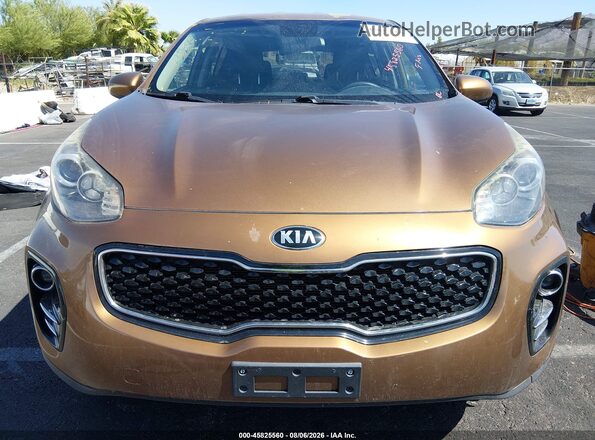 KNDPMCAC6J7349301 2018 KIA SPORTAGE Tan Вид панелі приладів